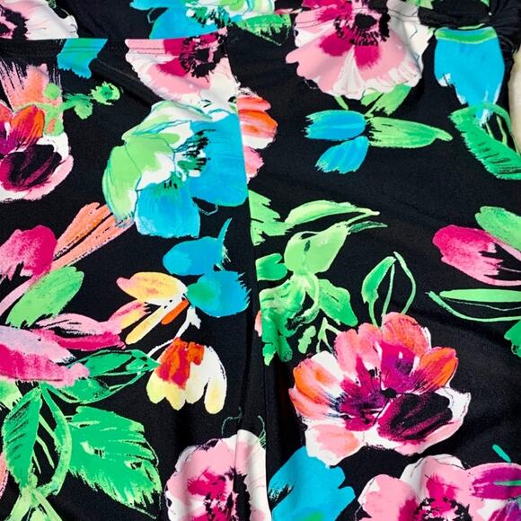 Catalina Swimsuit Floral Garden Multicolor Halter One Piece Swimsuit Medium - Picture 13 of 13